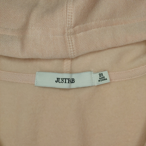 🖤NWT JustFab Cozy Rose Crop Hoodie 2X - Picture 3 of 3